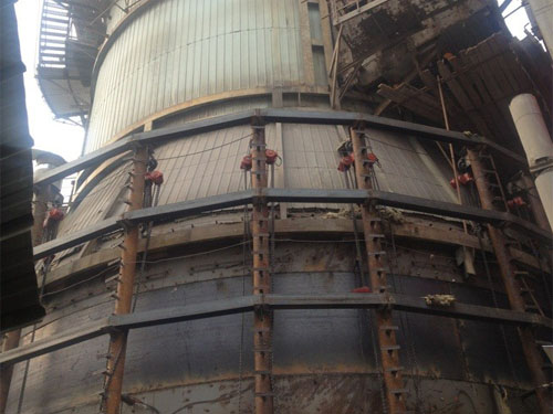 Yudiao DHP 20T group electric hoists apply to Datang Baoding Thermal Power Plant.