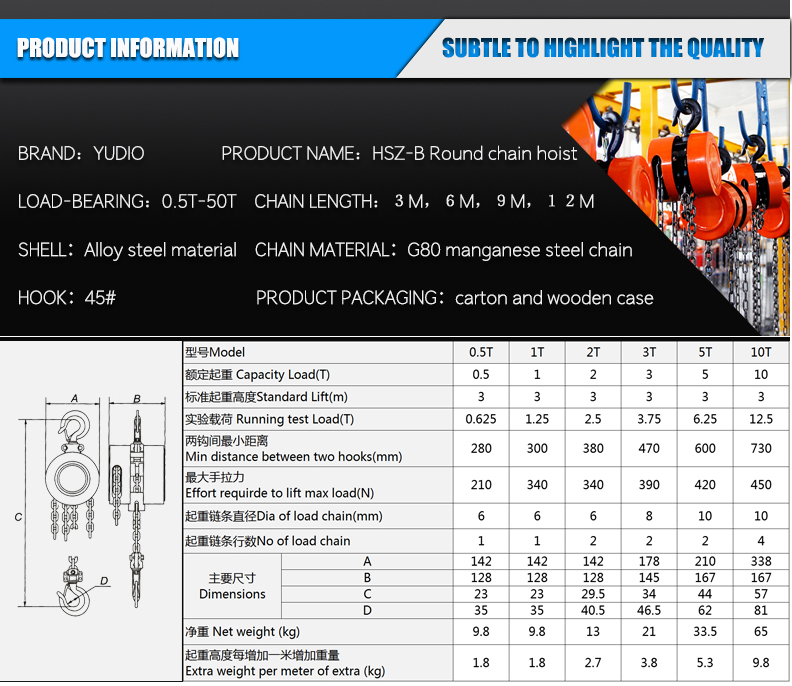 HSZ-B Chain Hoist