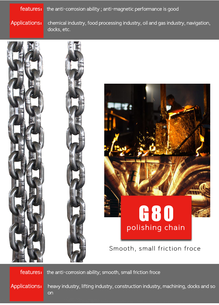 High strength G80 load chain